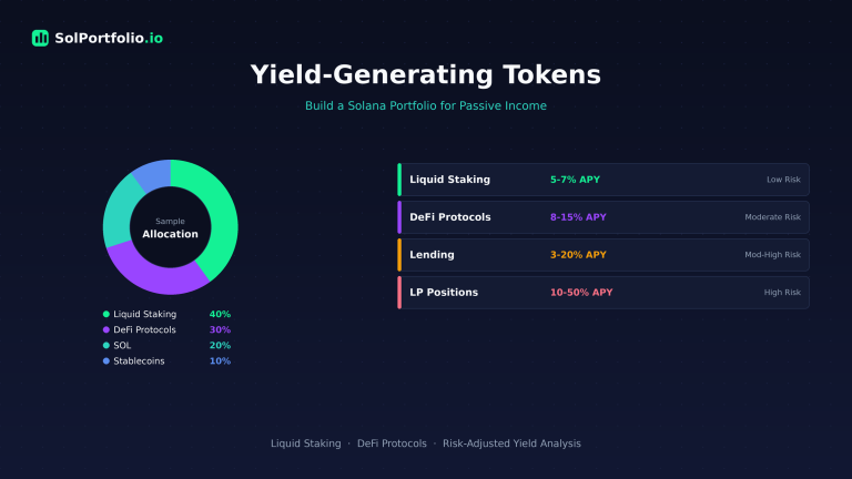 Solana Yield-Generating Tokens: Building a Portfolio for Passive Income (2026)